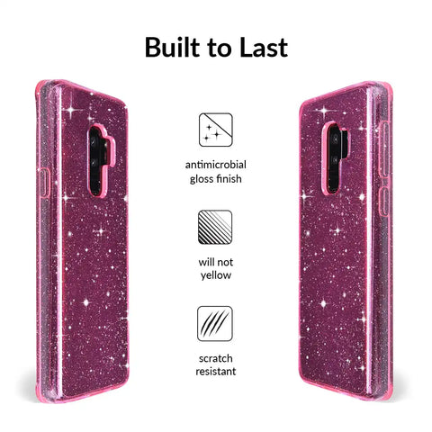 Pink Stardust Glitter Samsung Case