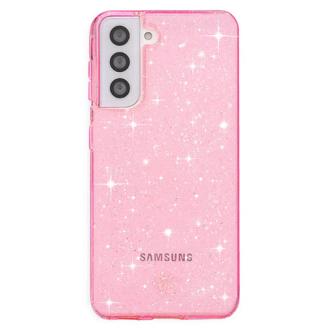 Pink Stardust Glitter Samsung Case