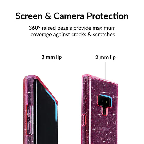 Pink Stardust Glitter Samsung Case