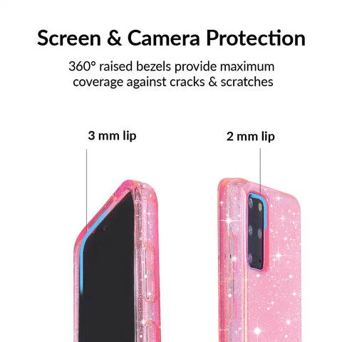 Pink Stardust Glitter Samsung Case
