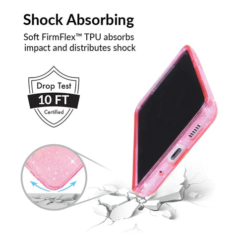 Pink Stardust Glitter Samsung Case