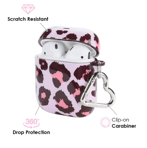 Purrfect Pink Leopard AirPod Case