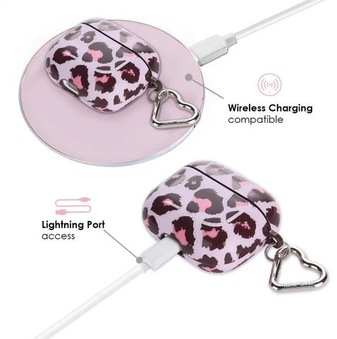 Purrfect Pink Leopard AirPod Case