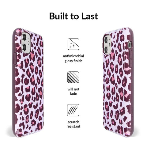 Purrfect Pink Leopard iPhone Case