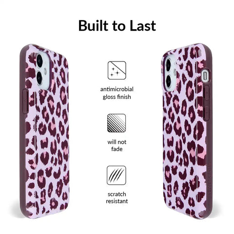 Purrfect Pink Leopard iPhone Case