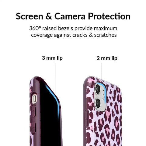 Purrfect Pink Leopard iPhone Case