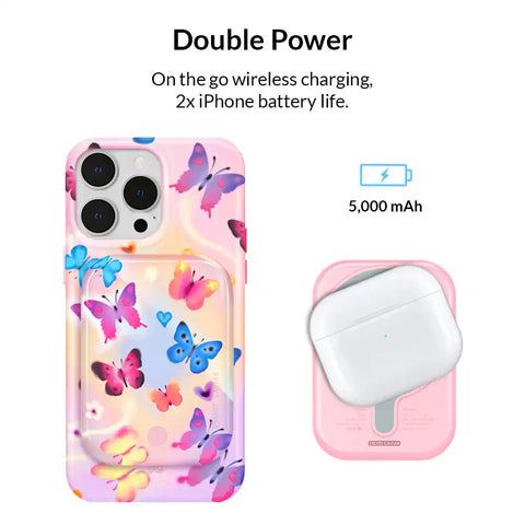 Aura Butterfly Portable MagSafe Charger Power Pack