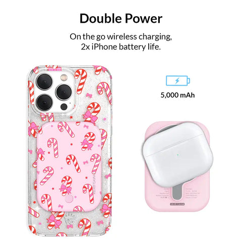 Peppermint Princess Portable MagSafe Charger Power Pack