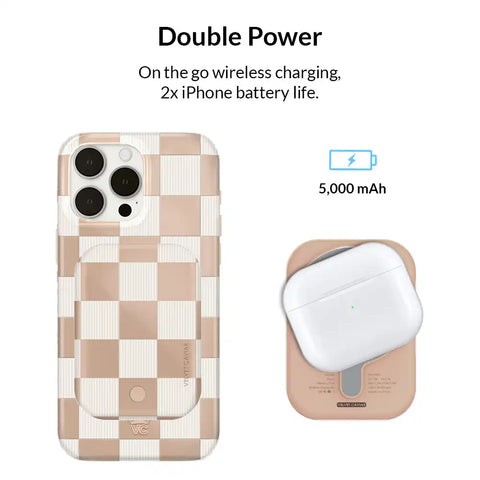 Nude Vibe Checker Portable MagSafe Charger Power Pack