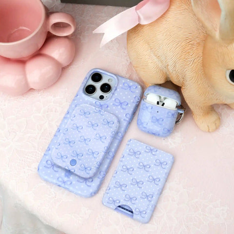 Lovely Blue Bows Portable MagSafe Charger Power Pack
