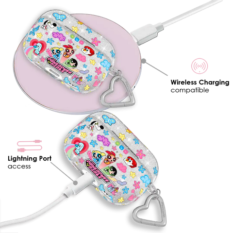 The Powerpuff Girls Girl Power Glitter AirPod Case