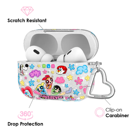 The Powerpuff Girls Girl Power Glitter AirPod Case