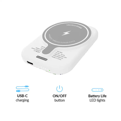 Enchanted Floral Portable MagSafe Charger Power Pack