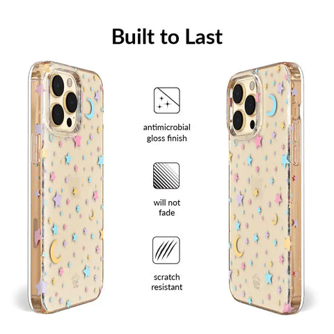 Pastel Starry Night Clear iPhone Case