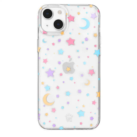 Pastel Starry Night Clear iPhone Case