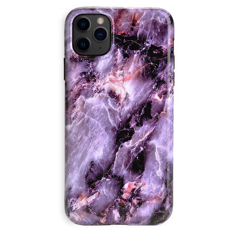 Purple Stone Marble iPhone Case