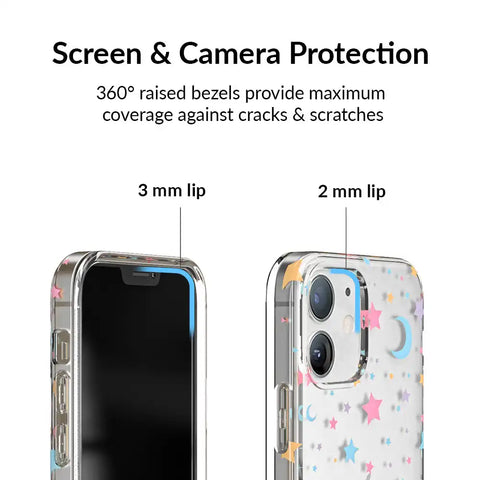 Pastel Starry Night Clear iPhone Case