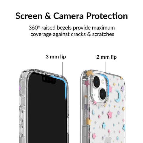 Pastel Starry Night Clear iPhone Case