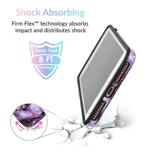 Purple Stone Marble iPhone Case