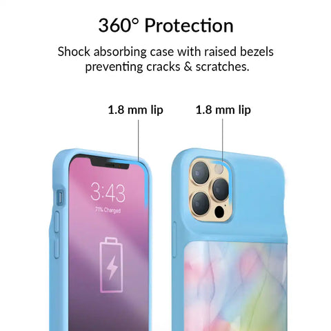 Pastel Tie Dye iPhone Charging Case
