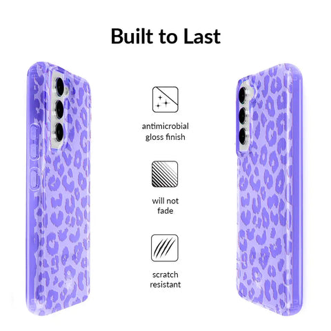 Electric Purple Leopard Samsung Case