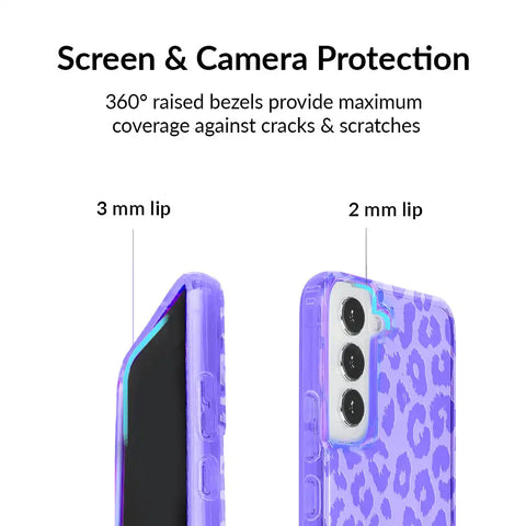 Electric Purple Leopard Samsung Case