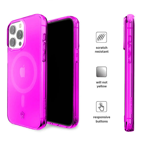 Neon Purple iPhone Case
