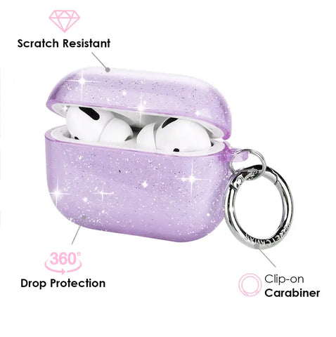 Lilac Stardust AirPod Case