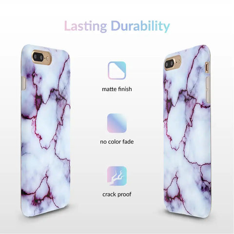 Purple Streak Marble iPhone Case