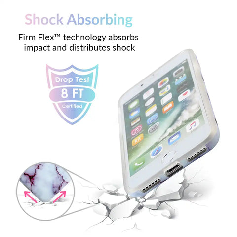 Purple Streak Marble iPhone Case