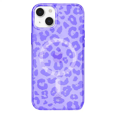 Electric Purple Leopard iPhone Case