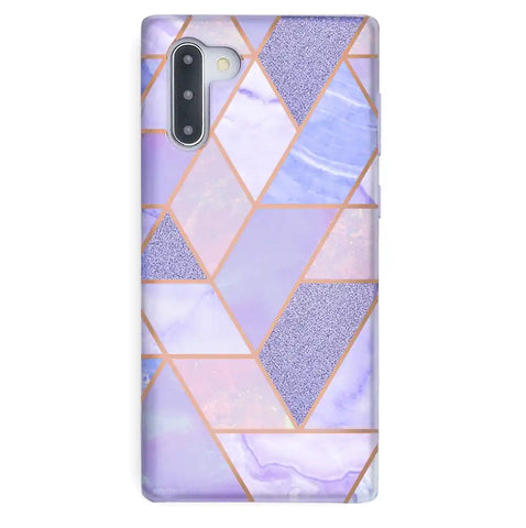 Purple Geometric Marble Samsung Case