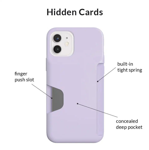 Light Purple iPhone Wallet Case