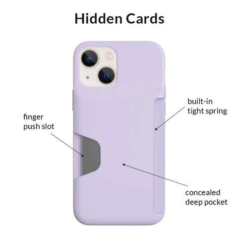 Light Purple iPhone Wallet Case