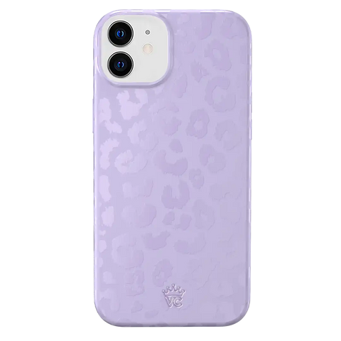 Lilac Leopard iPhone Case