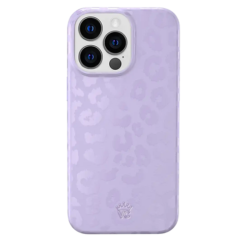 Lilac Leopard iPhone Case