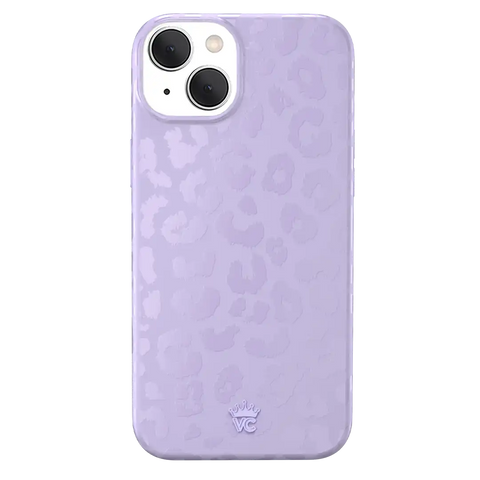 Lilac Leopard iPhone Case