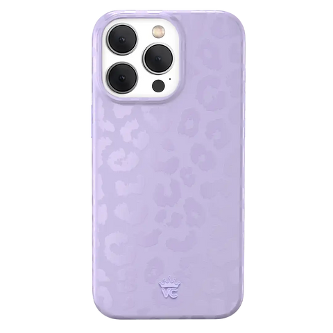 Lilac Leopard iPhone Case