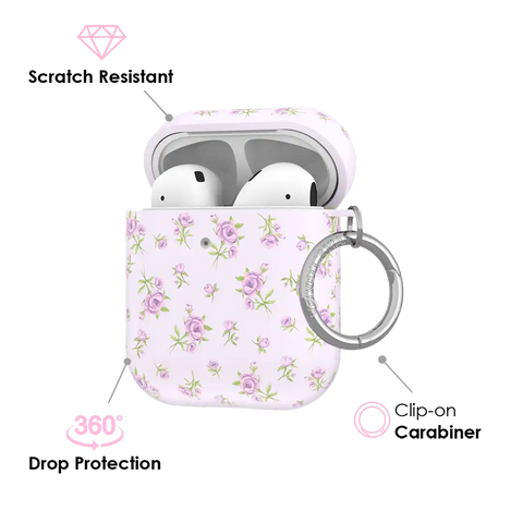 Dainty Lilac Floral AirPod Case