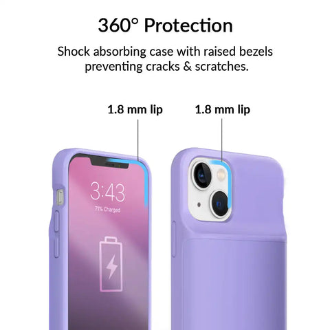 Light Purple iPhone Charging Case