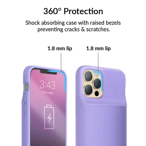 Light Purple iPhone Charging Case