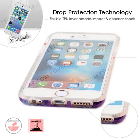 Purple Stone Marble iPhone Case