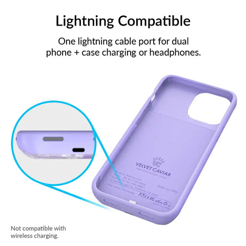 Purple Tie Dye iPhone Charging Case