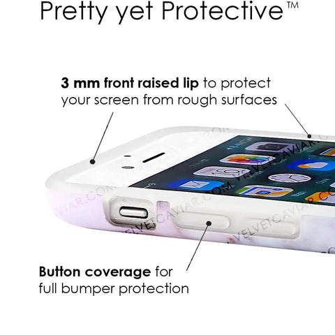 Violet Sky Marble iPhone Case