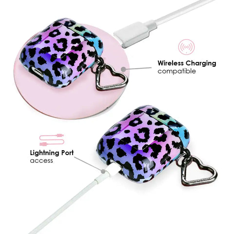 Rainbow Leopard AirPods Case