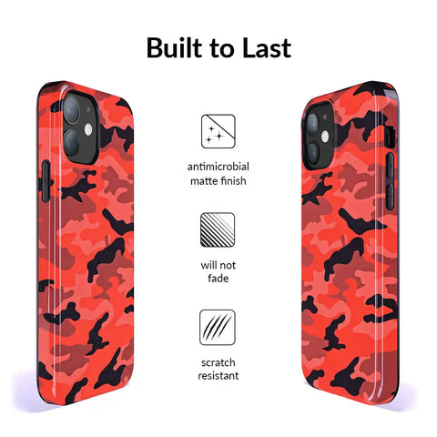 Red Camo iPhone Case