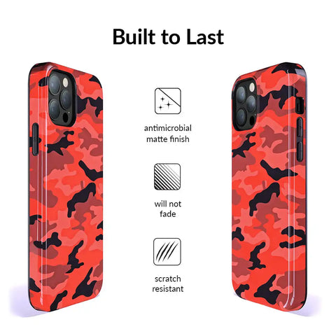 Red Camo iPhone Case