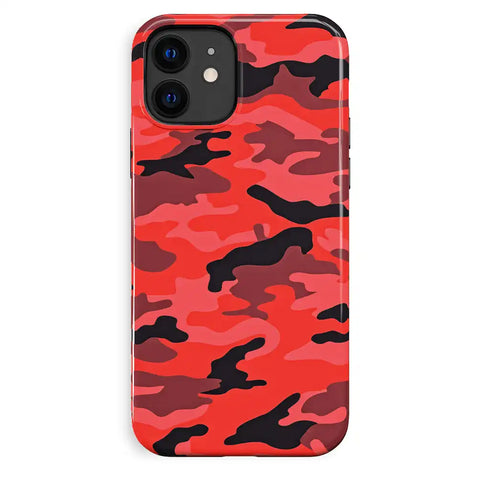 Red Camo iPhone Case