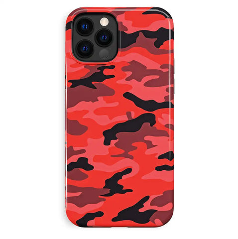 Red Camo iPhone Case
