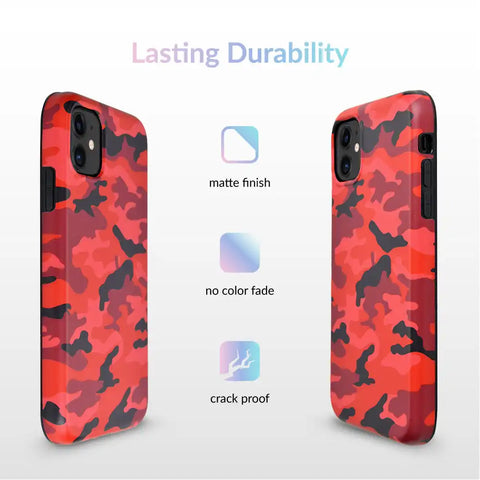 Red Camo iPhone Case